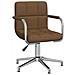 Sedia Girevole da Ufficio Marrone in Tessuto - Foto miniatura 1
