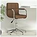Sedia Girevole da Ufficio Marrone in Tessuto - Foto miniatura 2