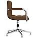 Sedia Girevole da Ufficio Marrone in Tessuto - Foto miniatura 4