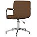 Sedia Girevole da Ufficio Marrone in Tessuto - Foto miniatura 5