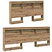 Testata contenitore rovere artigianale 140 cm Legno multistrato - Foto miniatura 4