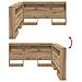 Testata contenitore rovere artigianale 140 cm Legno multistrato - Foto miniatura 9