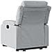 Poltrona Reclinante Alzapersona Elettrica Grigio Chiaro Tessuto - Foto miniatura 4