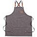 Grembiule In Tela Di Cotone Impermeabile E Oleorepellente Con Tasche - Ideale Per Cucina, Giardino E Lavoro Grey - Foto miniatura 1