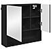 Set di mobili per il bagno con porta 3 pcs Nero 61 x 35 x 64 cm - Foto miniatura 7