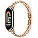 Cinturino A Bracciale In Metallo Compatibile Con Xiaomi Mi Band 8/9/10 - Elegante Cinturino In Acciaio Inossidabile Pinkgold - Foto miniatura 1