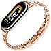 Cinturino A Bracciale In Metallo Compatibile Con Xiaomi Mi Band 8/9/10 - Elegante Cinturino In Acciaio Inossidabile Pinkgold - Foto miniatura 3