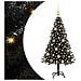 Albero di Natale con 150 LED con supporto Nero 120 cm PVC - Foto miniatura 1