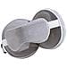 Cuscino Da Viaggio 2-in-1 A Forma Di U Con Maschera Per Gli Occhi Oscurante Per Sonno E Riposo Grey - Foto miniatura 1