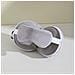 Cuscino Da Viaggio 2-in-1 A Forma Di U Con Maschera Per Gli Occhi Oscurante Per Sonno E Riposo Grey - Foto miniatura 2