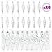 Palla a spirale di Natale 40 pcs Argento Plastica - Foto miniatura 1