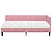 Struttura Letto Angolare con Materasso 2 pcs Grigio Velluto - Foto miniatura 5