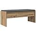 Panca per ingresso Rovere artigianale 103 x 38 x 40 cm - Foto miniatura 7