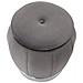 Pouf Contenitore Paris Grigio E Silver In Tessuto - Ø 43 X H 43 Cm - Foto miniatura 2