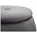 Pouf Contenitore Paris Grigio E Silver In Tessuto - Ø 43 X H 43 Cm - Foto miniatura 3