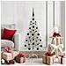 Albero di Natale con 150 LED con supporto Argento 120 cm PET - Foto miniatura 2