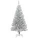 Albero di Natale con 150 LED con supporto Argento 120 cm PET - Foto miniatura 5