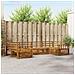 Set divani 6 pcs Naturale Legno di Acacia Massello - Foto miniatura 2