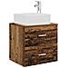 Mobile Lavabo da Parete Legno antico 53 x 34,5 x 63 cm - Foto miniatura 1