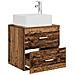 Mobile Lavabo da Parete Legno antico 53 x 34,5 x 63 cm - Foto miniatura 2