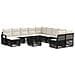 Set Divano da Giardino 12 pcs Nero polyrattan - Foto miniatura 1