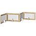 Cancello per cani pieghevole con supporti 4 pcs Rovere Sonoma - Foto miniatura 1