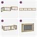 Cancello per cani pieghevole con supporti 4 pcs Rovere Sonoma - Foto miniatura 7