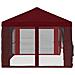 Copertura Gazebo con Pareti Laterali 6 x 3 m Borgogna - Foto miniatura 6