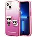 Karl Lagerfeld Klhcp13stgkcp Iphone 13 Mini 5,4 Custodia Rosa /gradient Pink Ikonik Karl & Choupette - Foto miniatura 4