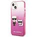 Karl Lagerfeld Klhcp13stgkcp Iphone 13 Mini 5,4 Custodia Rosa /gradient Pink Ikonik Karl & Choupette - Foto miniatura 5