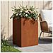 Vaso da giardino Ruggine 50 x 50 x 75 cm Acciaio Corten - Foto miniatura 2