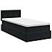 Letto ottomano con materasso Nero 100 x 200 cm Velluto - Foto miniatura 8
