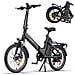 O20 Boost Bici a pedalata assistita piegabile, motore 250W, batteria 48V 13,5Ah, autonomia fino a 120 km, velocità 25 km /h, telaio in alluminio, perfetta per gli spostamenti quotidiani casa-lavoro, colore grigio - Foto miniatura 1