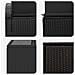 Set di divani 6 pz Nero Rattan sintetico e Acciaio - Foto miniatura 8