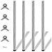 Set 4 Gambe Cromate Per Tavolo Regolabili In Altezza 1100 Mm - Foto miniatura 1
