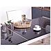 Set Di Tavolo E 6 Sedie Da Giardino In Acciaio, Basalto E Fibra Tessile Beige - Nero Lucido - 180cm - Grosseto - Foto miniatura 23