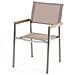Set Di Tavolo E 6 Sedie Da Giardino In Acciaio, Basalto E Fibra Tessile Beige - Nero Lucido - 180cm - Grosseto - Foto miniatura 13