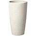 Vaso Da Fiori Moderno Tondo Bianco 31x31x58cm Abdera - Foto miniatura 1
