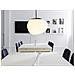 Lampadario In Vetro Bianco Liffel - Foto miniatura 12