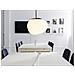 Lampadario In Vetro Bianco Liffel - Foto miniatura 7