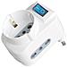 Adattatore Multipresa Triplo Bipasso / schuko Presa Tedesca E Prese / bipasso Standard Italiano Interruttore Luminoso - Sku 8716 - Foto miniatura 1