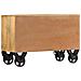 Scarpiera 86x35x55 Cm In Legno Massello Di Mango - Foto miniatura 5