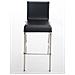 Sgabello Bar Impilabile Avola In Acciaio E Similpelle I Sedia Alta Da Cucina Con Schienale Altezza Seduta 78 CM Nero - Foto miniatura 2