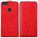 Custodia Compatibile Con Huawei P Smart / Enjoy 7s In Rosso Mela - Coperchio Protettivo In Design Flip Con Chiusura Magnetica - Foto miniatura 10