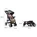 Emma Plus Passeggino Leggero Pieghevole Da 6 Mesi Fino 15 Kg Con Posizione Sdraiata Cinture A 5 Punti Ammortizzatori Con Vassoio Portabibite Borsa Per Genitori - Foto miniatura 5