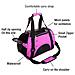 Elemento Portante Del Gatto Soft-sided Pet Carrier Di Viaggio Per I Gatti I Cani Approvato Cucciolo Di Comodit Portatile Pieghevole Bag Pet Airline Rosa (piccolo)  - Foto miniatura 2