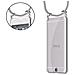 Catena Di Telefoni Cellulari Compatibile Con Htc One A9 In Grigio Argento - Coperchio Protettivo In Silicone Con Anelli D'argento, Cinturino In Corda E Custodia Staccabile - Foto miniatura 6