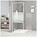 Parete Doccia Walk In Bianca 80x195 Cm Vetro Trasparente Esg - Foto miniatura 1