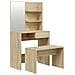 Set Tavolo Da Toeletta Rovere Sonoma 74,5x40x141 Cm - Foto miniatura 2