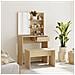Set Tavolo Da Toeletta Rovere Sonoma 74,5x40x141 Cm - Foto miniatura 1